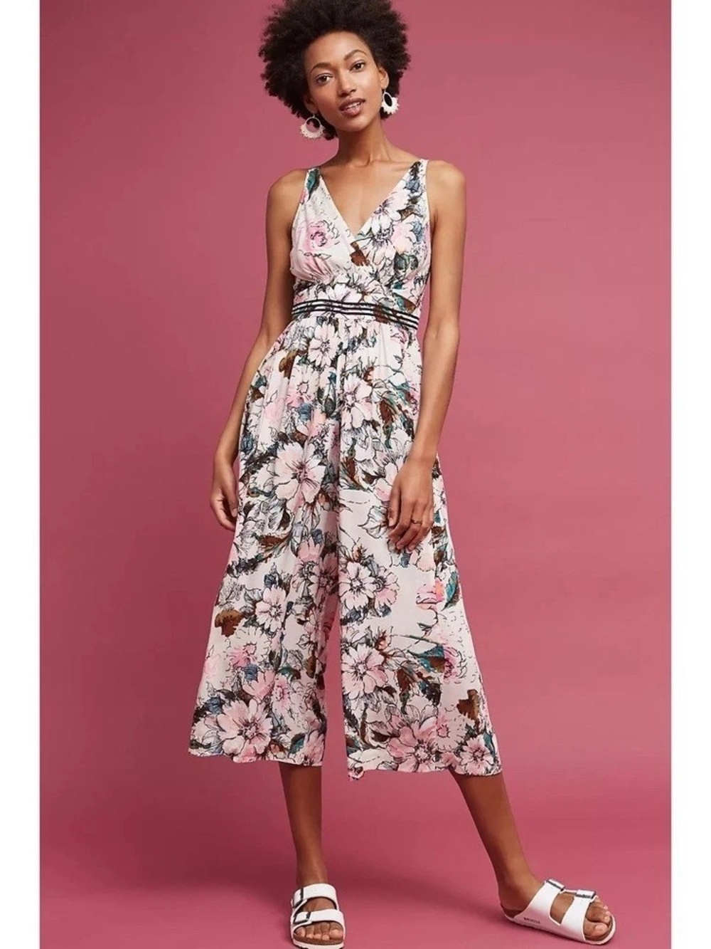 Anthropologie Plenty by Tracy Reese wide leg jumpsuit